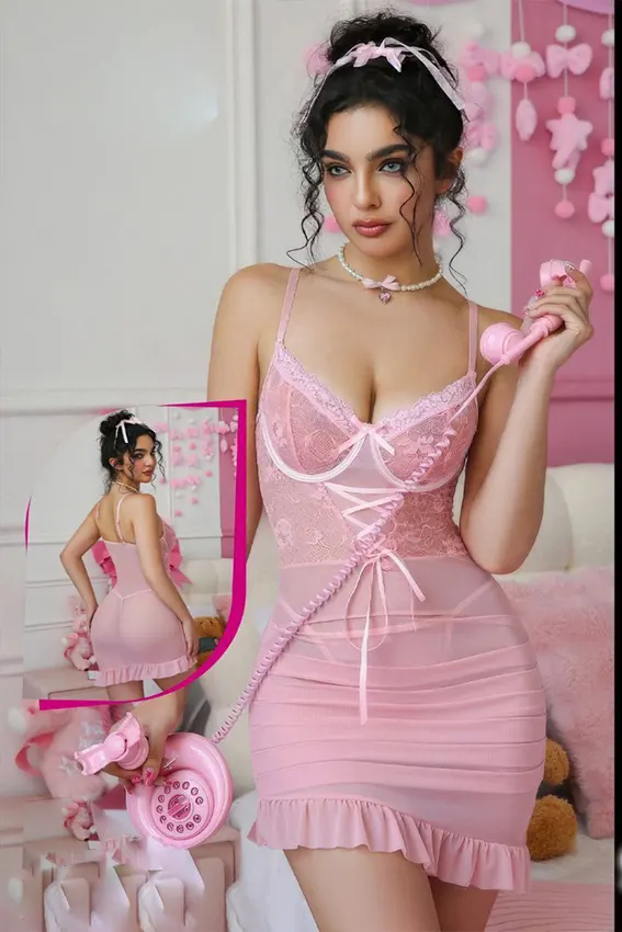 Elegant Strappy Lace Mini Dress