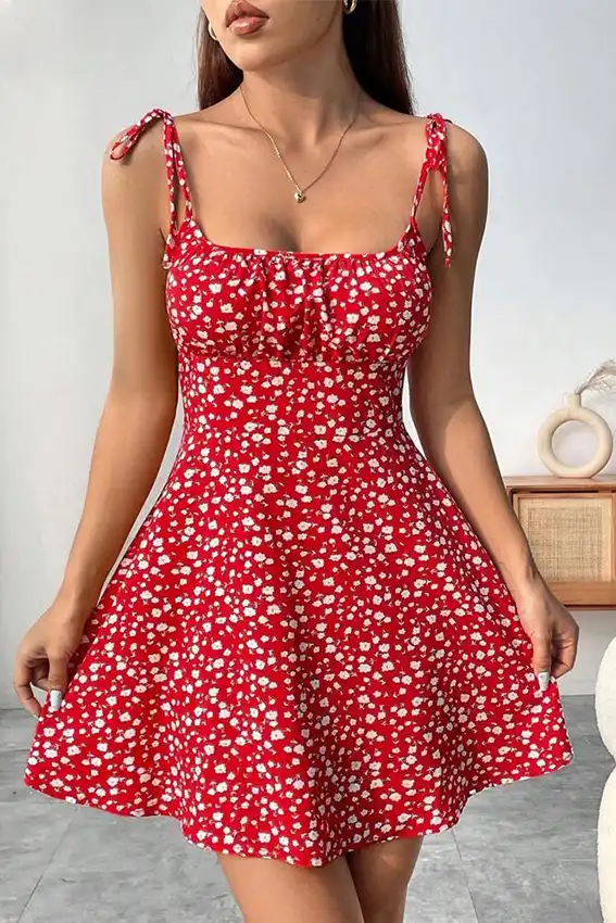 Floral Sleeveless Summer Dress