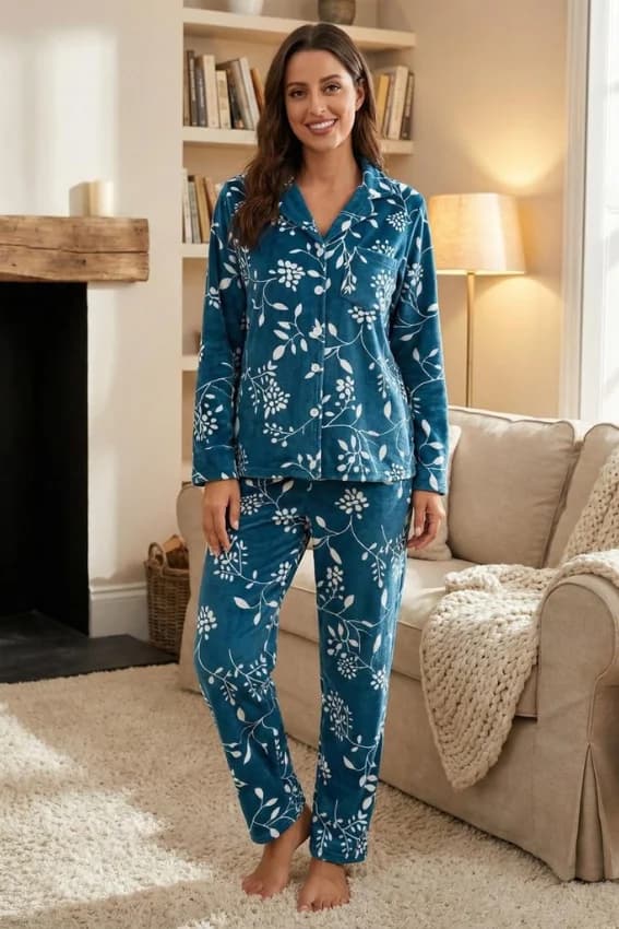 Floral Long Sleeve Pajama Set