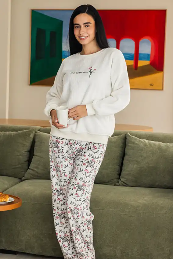 Floral Long Sleeve Pajama Set