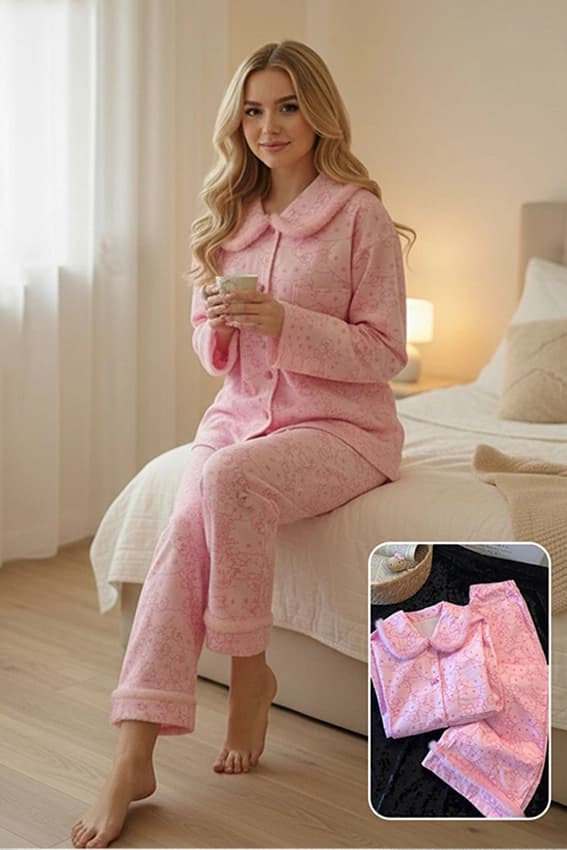 Floral Long Sleeve Pajama Set