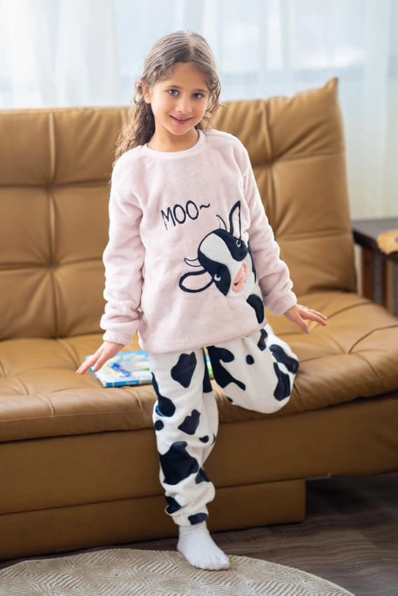 Cute Cow Print Pajama Set