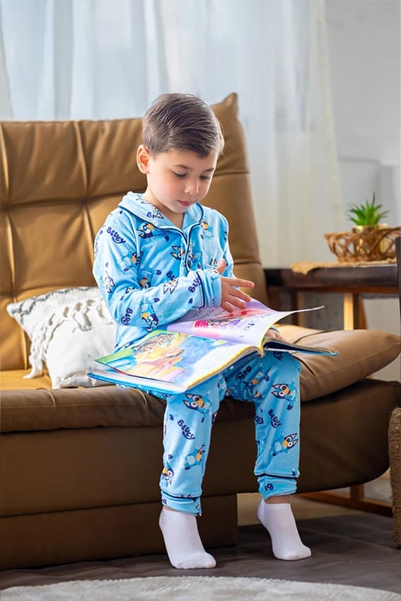 Kids Cartoon Print Pajama Set