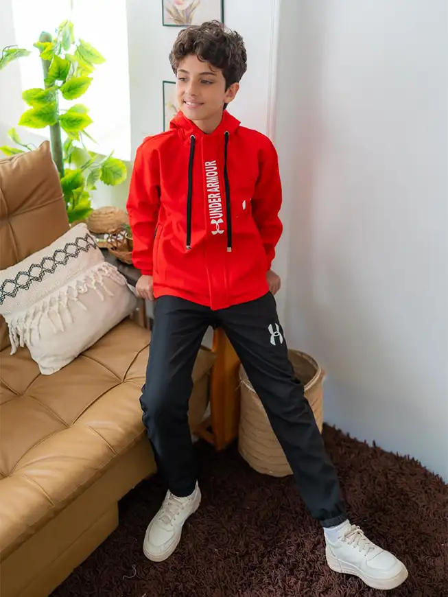 Sporty Full Sleeve Tracksuit Combo