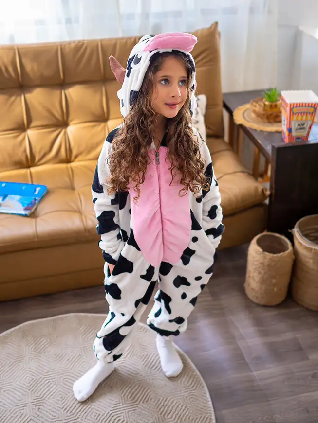 Cute Cow Print Onesie Pajamas